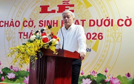 Đảng ủy - Hội đồng nhân dân - Ủy ban nhân dân - Ủy ban Mặt trận tổ quốc Việt Nam phường Đại Mỗ chào cờ, sinh hoạt dưới cờ tháng 4 năm 2026