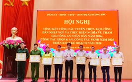 Xã Hương Sơn hoàn thành 100% công tác tuyển quân