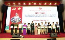 Phường Hà Đông khen thưởng 132 tập thể, cá nhân trong công tác tuyển chọn, gọi công dân nhập ngũ năm 2026