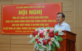 UBND xã Suối Hai tổng kết công tác quốc phòng, an ninh; triển khai nhiệm vụ năm 2026