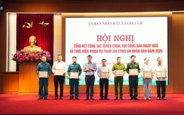 Gia Lâm tổng kết công tác tuyển chọn, gọi công dân nhập ngũ năm 2026