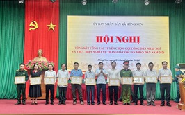 Hồng Sơn tổng kết công tác tuyển chọn, gọi công dân nhập ngũ và thực hiện nghĩa vụ tham gia Công an nhân dân năm 2026