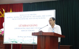 Khai giảng lớp bồi dưỡng nhận thức về Đảng khóa IV năm 2026
