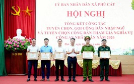 Phú Cát tổng kết công tác tuyển quân năm 2026, khen thưởng nhiều tập thể, cá nhân tiêu biểu