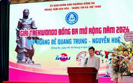 Gần 400 vận động viên tham gia giải Taekwondo Đống Đa mở rộng năm 2026