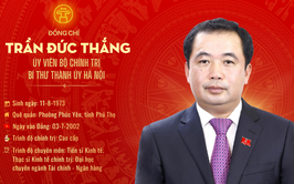 Đồng chí Trần Đức Thắng giữ chức Bí thư Thành ủy Hà Nội