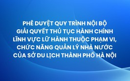 Hà Nội phê duyệt quy trình nội bộ giải quyết thủ tục hành chính lĩnh vực lữ hành