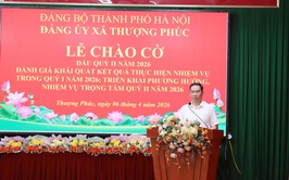 Xã Thượng Phúc đánh giá kết quả quý I, đề ra nhiệm vụ trọng tâm quý II/2026