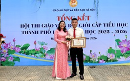 Quảng Bị: 1 cá nhân được khen thưởng có thành tích tiêu biểu trong hội thi giáo viên dạy giỏi tiểu học thành phố Hà Nội