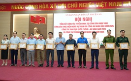 Xã Thuận An tổng kết công tác tuyển chọn, gọi công dân nhập ngũ, công dân thực hiện nghĩa vụ tham gia công an nhân dân năm 2026; công tác giáo dục quốc phòng- an ninh năm 2025 và công tác phòng không nhân dân năm 2025