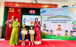 Hội thi “rung chuông vàng” ở trường mầm non Ninh Sở