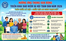 HƯỞNG ỨNG THÁNG VẬN ĐỘNG, TRIỂN KHAI BẢO HIỂM XÃ HỘI TOÀN DÂN NĂM 2026