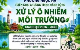 Phường Ngọc Hà triển khai chương trình hành động xử lý ô nhiễm môi trường giai đoạn 2026 - 2030