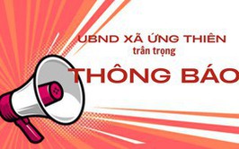 Ứng Thiên niêm yết công khai 14 hồ sơ đề nghị cấp Giấy chứng nhận quyền sử dụng đất lần đầu