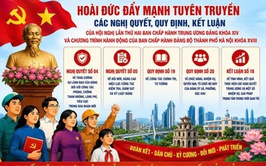 Hoài Đức đẩy mạnh tuyên truyền thực hiện các Nghị quyết, Quy định, Kết luận của Trung ương khóa XIV và chương trình hành động của Thành phố Hà Nội