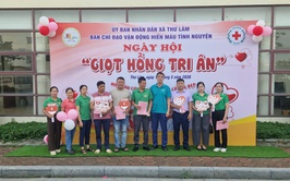 Xã Thư Lâm tổ chức Ngày hội hiến máu tình nguyện “Giọt hồng tri ân” năm 2026