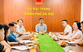 Xã Đại Thanh: Họp đánh giá tiến độ GPMB Khu đô thị thể thao Olympic theo tuần