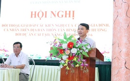 Xuân Mai: tổ chức hội nghị đối thoại, giải đáp kiến nghị của các hộ gia đình, cá nhân trên địa bàn thôn Tân Bình  bị ảnh hưởng bởi Dự án cải tạo, nâng cấp Quốc lộ 6 đoạn Ba La - Xuân Mai
