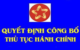 Thông báo công khai Danh mục thủ tục hành chính