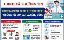 Thông báo về việc kê đơn bán thuốc cho Nhân dân trên địa bàn