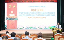 UBND xã Thư Lâm tổ chức hội nghị tuyên truyền, phổ biến, tập huấn Luật Thủ đô năm 2026 và các văn bản thi hành