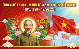 Thông báo treo cờ Tổ quốc chào mừng kỷ niệm 136 năm Ngày sinh Chủ tịch Hồ Chí Minh (19/5/1890 – 19/5/2026)”