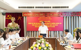 Đoàn giám sát số 05 Ban Thường vụ Thành uỷ làm việc với Ban Thường vụ Đảng uỷ phường Dương Nội