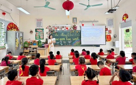 Trường mầm non A Tứ Hiệp tổ chức cho học sinh 5 tuổi tham quan, trải nghiệm tại trường tiểu học Tứ Hiệp