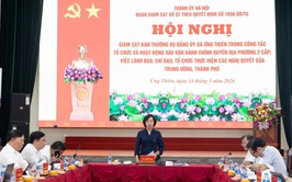 Đoàn giám sát số 7 của Thành ủy Hà Nội làm việc với Đảng ủy xã Ứng Thiên về công tác tổ chức, hoạt động chính quyền địa phương hai cấp