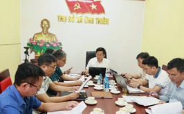 UBND xã Ứng Thiên họp kiểm đếm công tác giải phóng mặt bằng các dự án giao thông trọng điểm