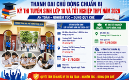 Thanh Oai chủ động chuẩn bị cho kỳ thi tuyển sinh lớp 10 và tốt nghiệp THPT năm 2026