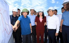 Lãnh đạo xã Nam Phù dự hội nghị đánh giá tiến độ Dự án Khu đô thị thể thao Olympic