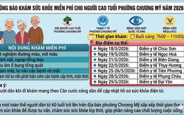 Thông báo về việc tổ chức tư vấn, khám sức khỏe cho Người cao tuổi trên địa bàn phường Chương Mỹ năm 2026