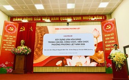 Phường Phương Liệt học tập chuyên đề về xây dựng văn hóa Đảng trong cán bộ, đảng viên