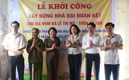 ỨNG HOÀ: KHỞI CÔNG XÂY DỰNG, SỬA CHỮA 4 NHÀ “ĐẠI ĐOÀN KẾT”.