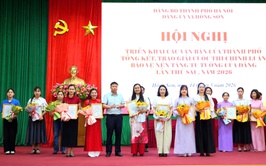 Xã Hồng Sơn trao 15 giải Cuộc thi chính luận bảo vệ nền tảng tư tưởng của Đảng lần thứ Sáu, năm 2026
