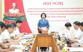 Đoàn giám sát số 7 của Ban Thường vụ Thành uỷ Hà Nội giám sát tại xã Dương Hoà về thực hiện các nhiệm vụ trọng tâm sau sáp nhập 