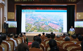 UBND xã Thư Lâm tổ chức hội nghị lấy ý kiến về đồ án Quy hoạch chi tiết tỷ lệ 1/500 Khu đô thị đa mục tiêu