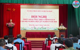 UBND XÃ HƯNG ĐẠO TỔ CHỨC HỘI NGHỊ TRIỂN KHAI THỰC HIỆN CHÍNH SÁCH ĐỐI VỚI HỘ NGHÈO, HỘ CẬN NGHÈO NĂM 2026 