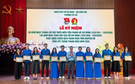 Đoàn Thanh niên Cộng sản Hồ Chí Minh phường Tây Hồ tổ chức lễ kỷ niệm 85 năm thành lập đội TNTP Hồ Chí Minh, phát động chiến dịch thanh niên tình nguyện hè và tổng kết tháng thanh niên năm 2026
