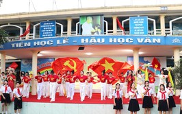 Thiếu nhi phường Kiến Hưng sôi nổi tham dự Hội thi “85 mùa hoa - Tự hào trang sử Đội ta”