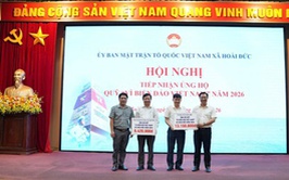 Hoài Đức: gần 100 cơ quan, doanh nghiệp, trường học và các nhà hảo tâm tham gia ủng hộ Quỹ “Vì biển, đảo Việt Nam” năm 2026