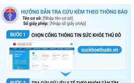 Hướng dẫn tra cứu thông tin hành nghề y tế ngoài công lập 