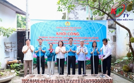 Công đoàn xã Kiều Phú khởi công xây dựng “Mái ấm Công đoàn” cho đoàn viên có hoàn cảnh khó khăn
