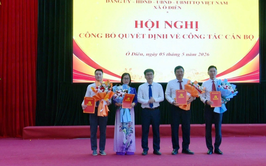 Đảng ủy tổ chức Hội nghị công bố quyết định về công tác cán bộ