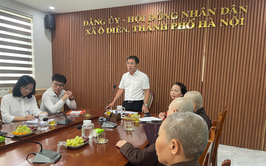 Ủy ban MTTQ xã Ô Diên tổ chức hội nghị gặp mặt các vị chức sắc Phật giáo, Tăng, Ni trên địa bàn xã.