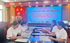 TRƯỜNG THCS YÊN SỞ TỔ CHỨC CHẤM BÀI DỰ THI CHÍNH LUẬN VỀ BẢO VỆ NỀN TẢNG, TƯ TƯỞNG CỦA ĐẢNG LẦN THỨ 6 NĂM 2026