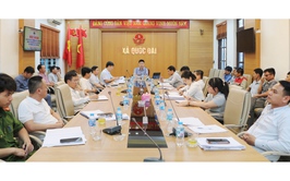 Quốc Oai làm việc với các trường hợp xây dựng nhà xưởng vi phạm pháp luật tại khu vực bãi Phượng Cách, Sơn Trung