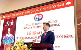 Phường Phú Thượng trang trọng tổ chức Lễ trao tặng Huy hiệu Đảng đợt 19/5/2026
