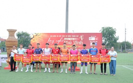 Phú Nghĩa: Khai mạc Giải bóng đá tranh cúp Làng nghề mây tre đan Phú Vinh năm 2026